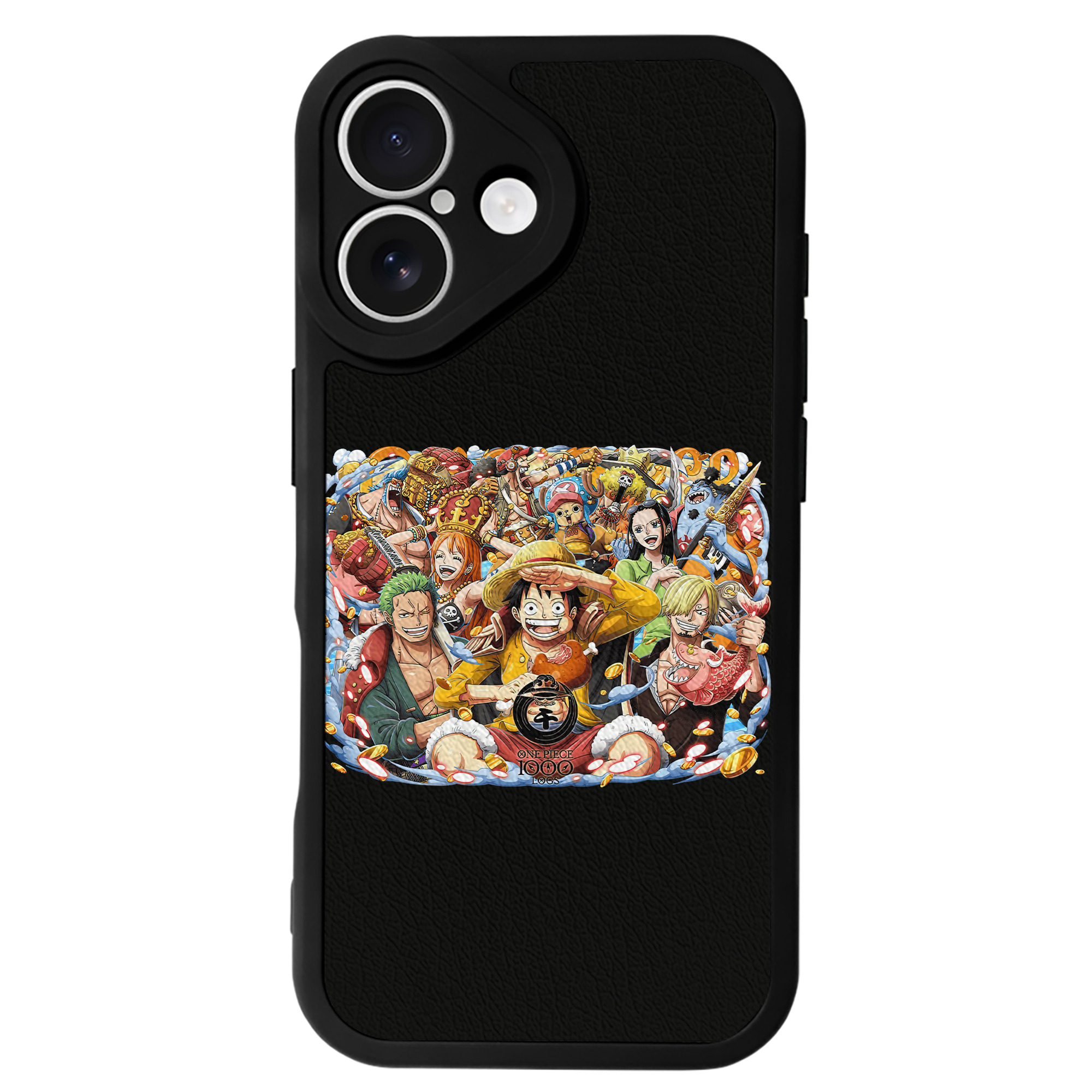 （画像用） ワンピース モンキー・D・ルフィ ONE PIECE Monkey D. Luffy 【iPhone 16シリーズ対応】シリコンスマホケース（レザー調） 材質：シリコン